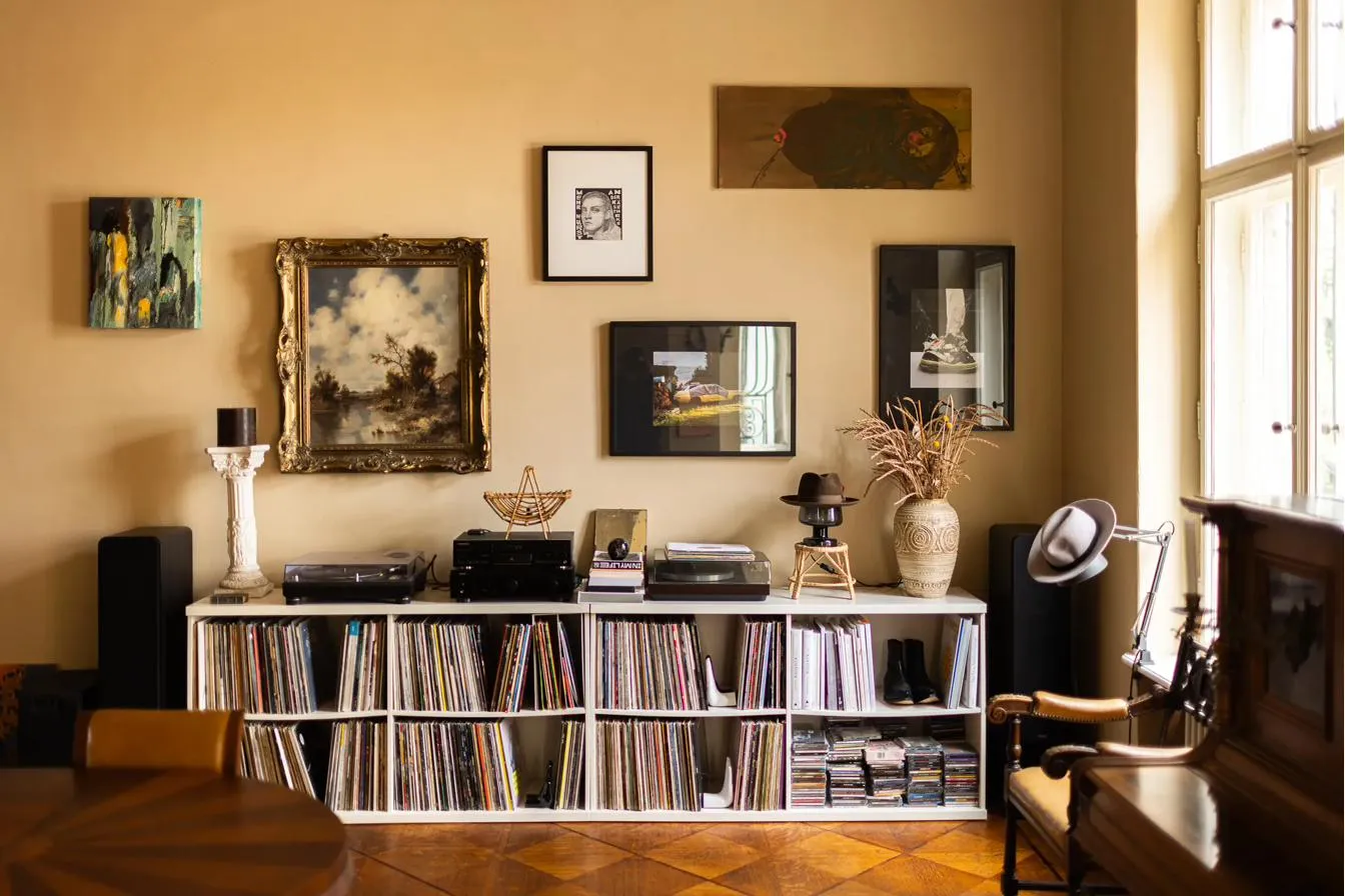 Art above the music system