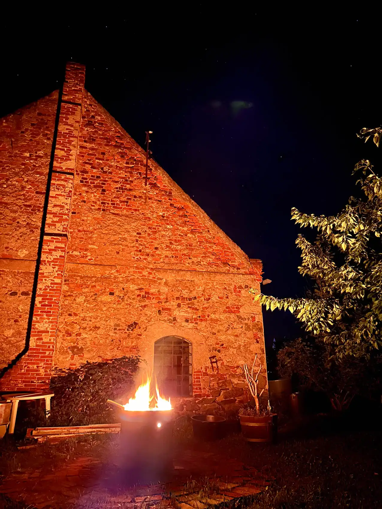 Villa Oiva bei Nacht